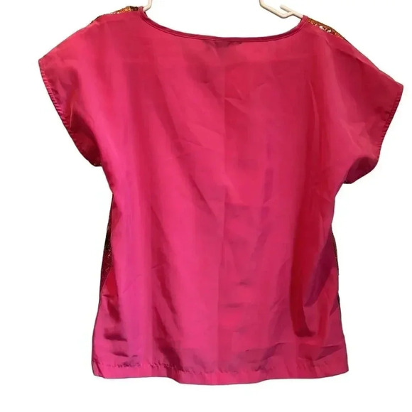 Sequin front H&M size 2 XS silky back tee - Picture 2 of 3